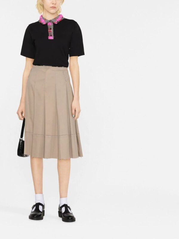 Karl Lagerfeld  bouclé-collar polo shirt - Image 2