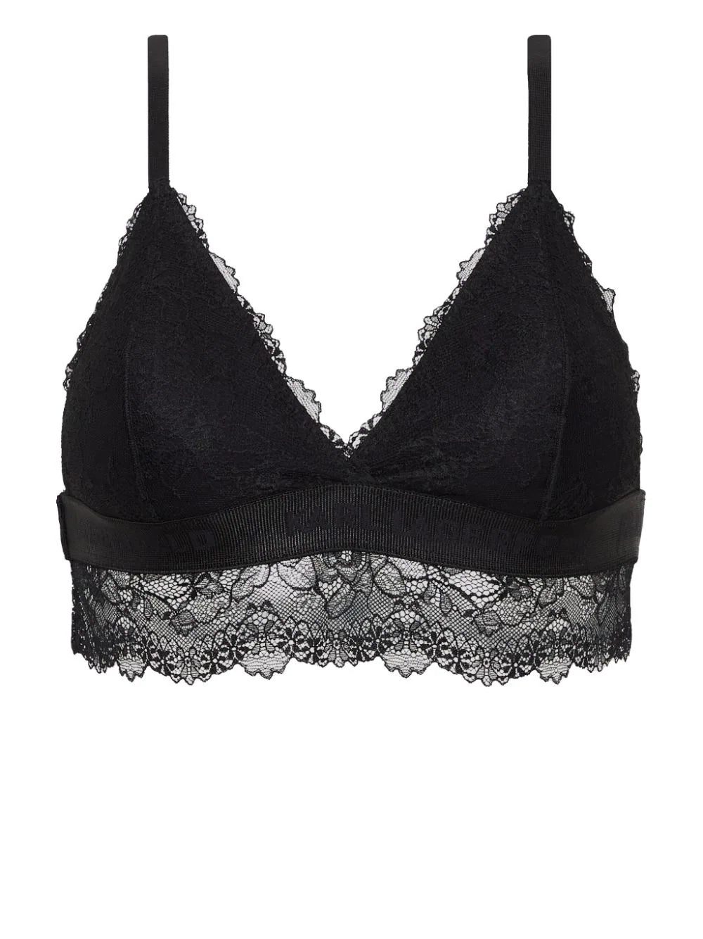 Karl Lagerfeld padded lace triangle bra