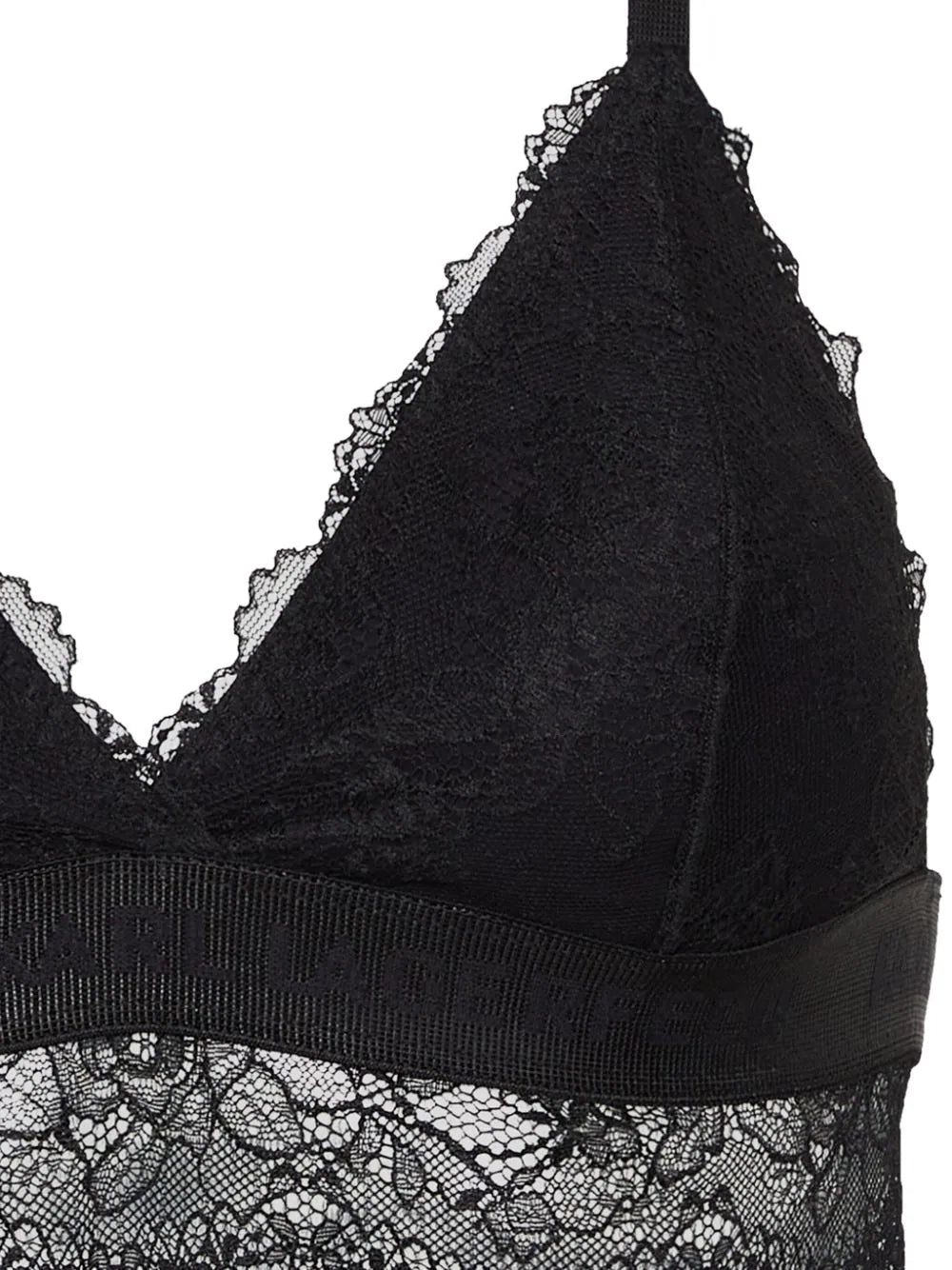 Karl Lagerfeld padded lace triangle bra - Image 2