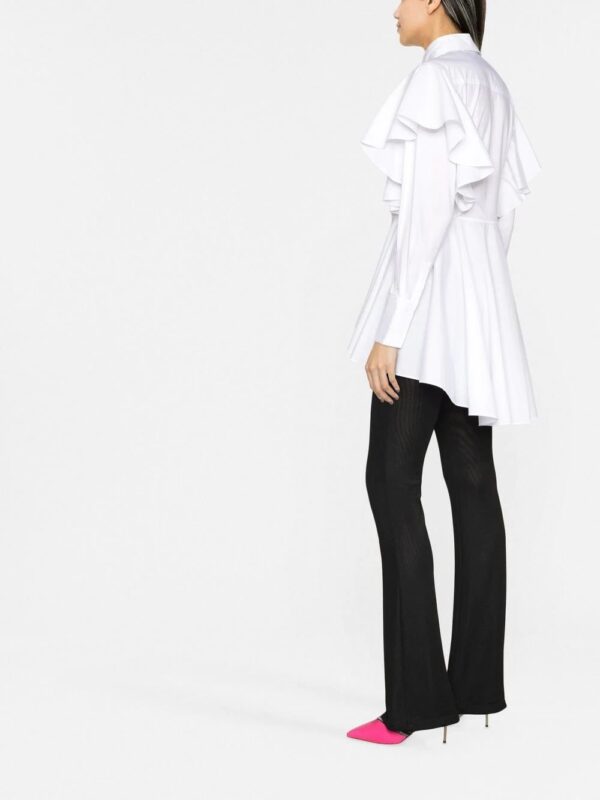 Karl Lagerfeld  ruffled organic-cotton shirt - Image 3