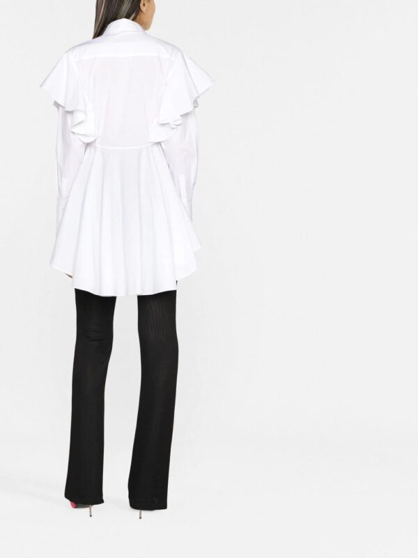 Karl Lagerfeld  ruffled organic-cotton shirt - Image 4