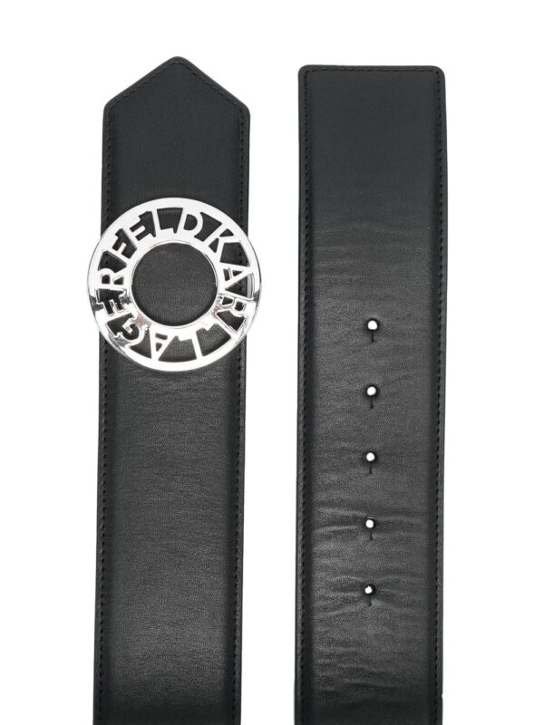 Karl Lagerfeld  Disk medium leather belt - Image 2