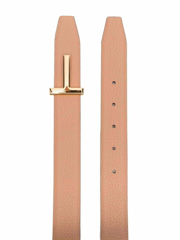 TOM FORD  T logo-buckle reversible belt - Image 2