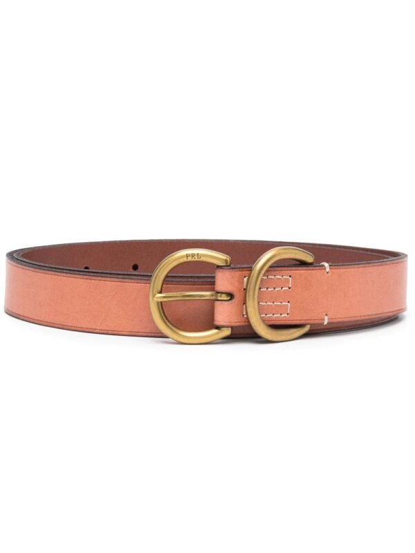 Polo Ralph Lauren  double-ring leather skinny belt