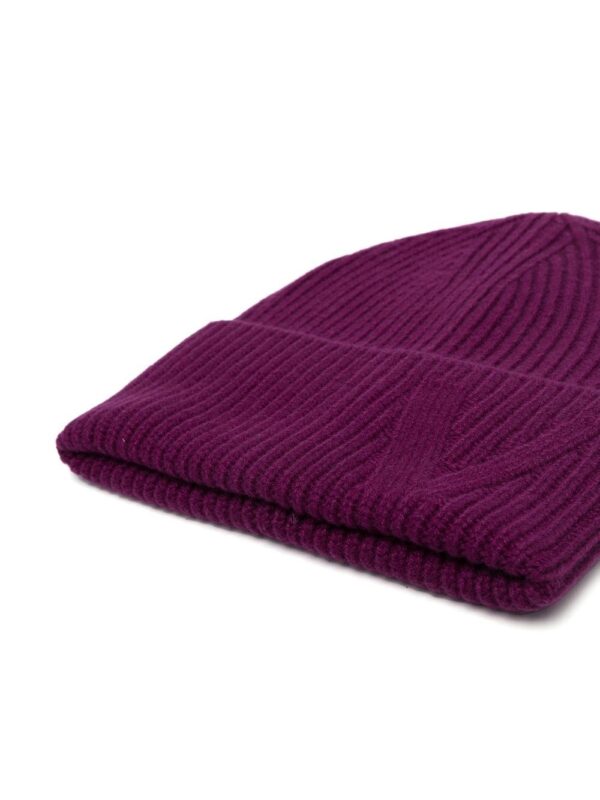 Versace logo-embroidered cashmere beanie - Image 2