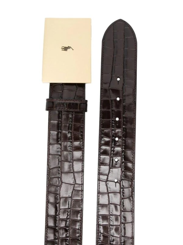 Polo Ralph Lauren  croc-effect logo-buckle belt - Image 2