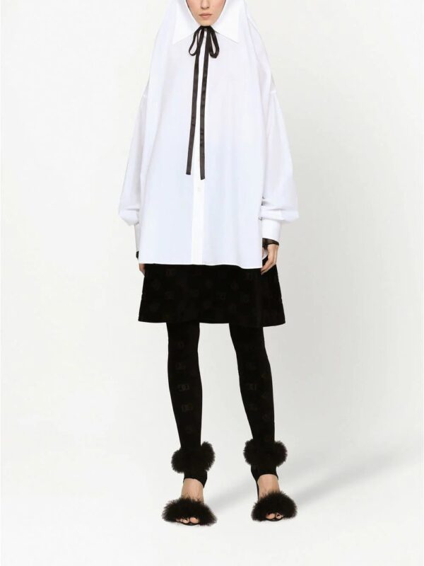 Dolce & Gabbana  tie-neck poplin shirt - Image 3
