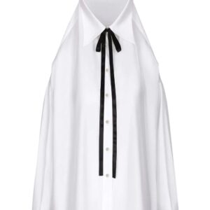 Dolce & Gabbana  tie-neck poplin shirt