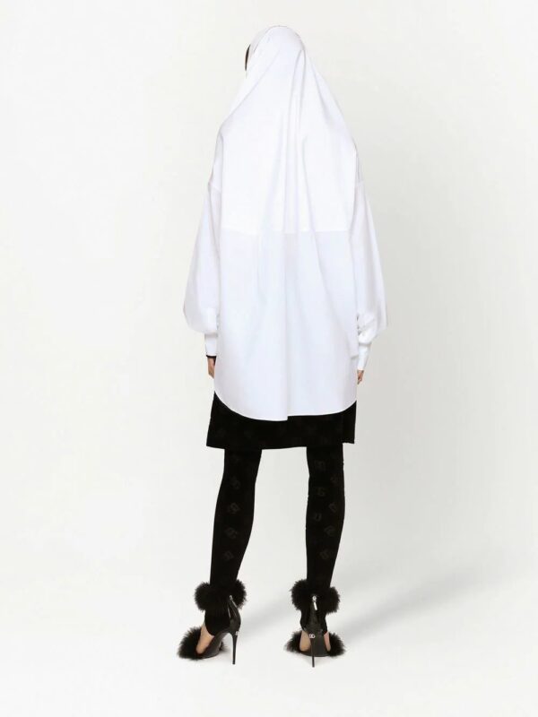 Dolce & Gabbana  tie-neck poplin shirt - Image 4