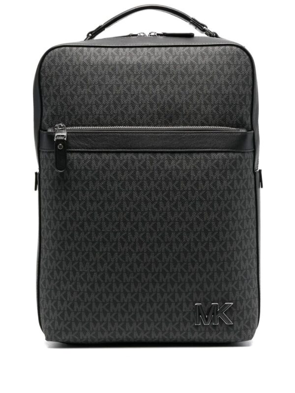 Micheal kors monogram-pattern logo-plaque backpack