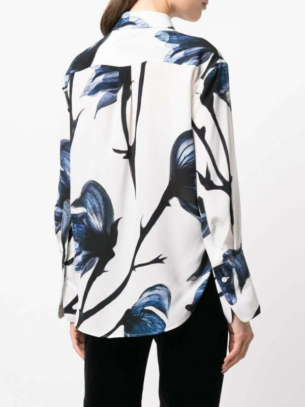 Alexander McQueen  floral-print silk shirt - Image 4