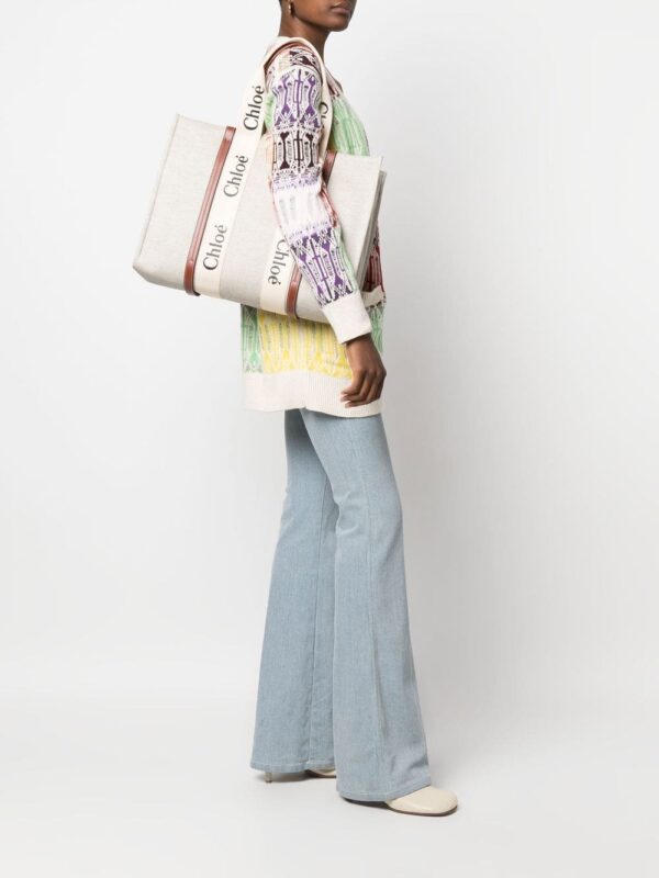 Chloé large Woody tote bag - Image 2