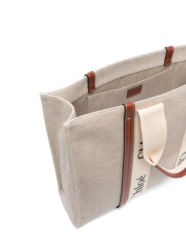 Chloé large Woody tote bag - Image 5