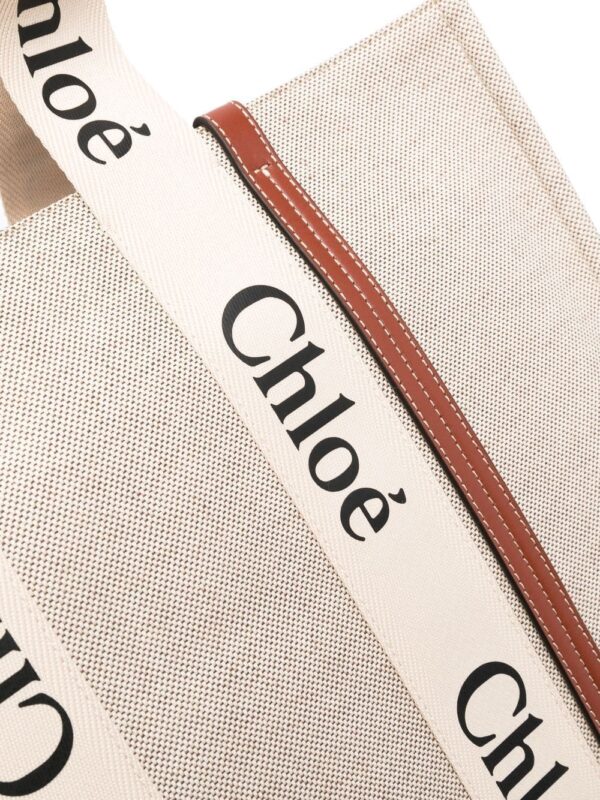 Chloé large Woody tote bag - Image 4
