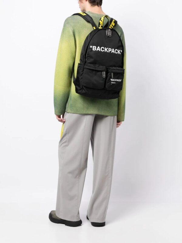 Off-white slogan-print backpack - Image 2