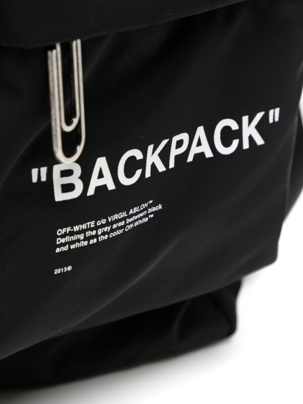 Off-white slogan-print backpack - Image 4