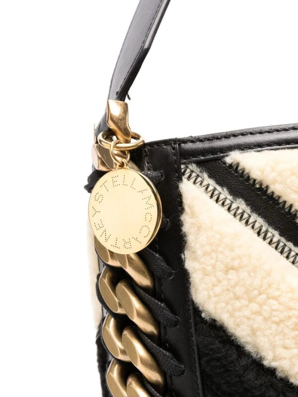Stella McCartney chevron-pattern faux-fur tote bag - Image 4