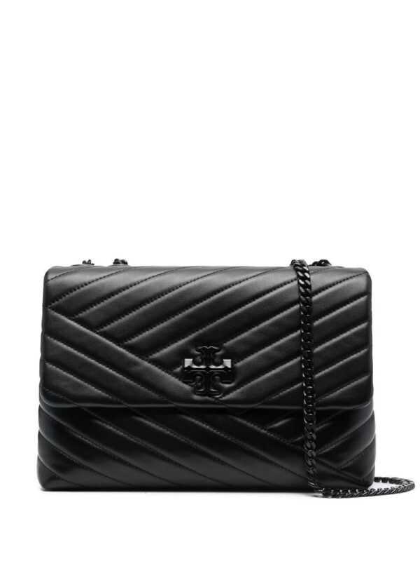 Tory Burch  logo-plaque quilted shoulder bag