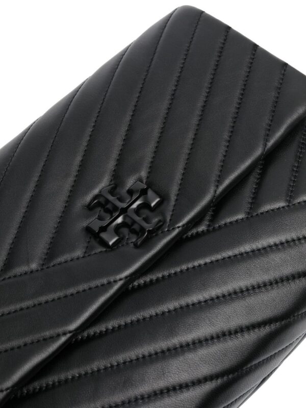 Tory Burch  logo-plaque quilted shoulder bag - Image 3