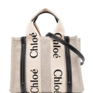 Chloé Woody logo-print tote bag