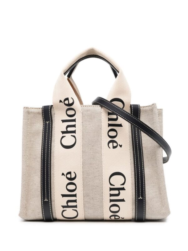 Chloé Woody logo-print tote bag
