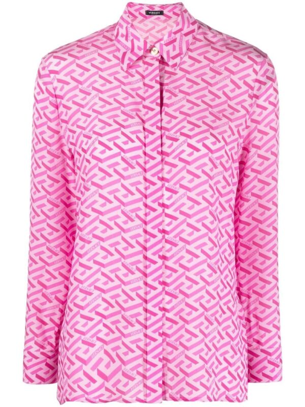 Versace  La Greca-print shirt