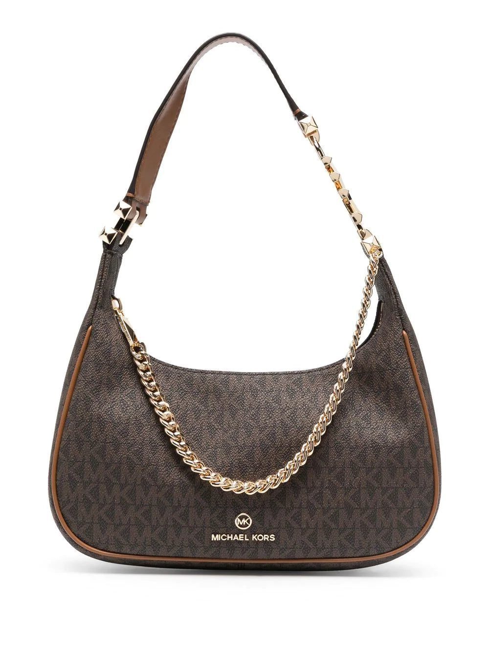 Micheal kors monogram chain-trim shoulder bag