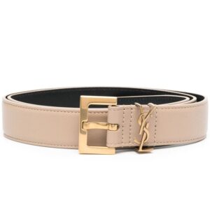 Saint Laurent  monogram logo belt