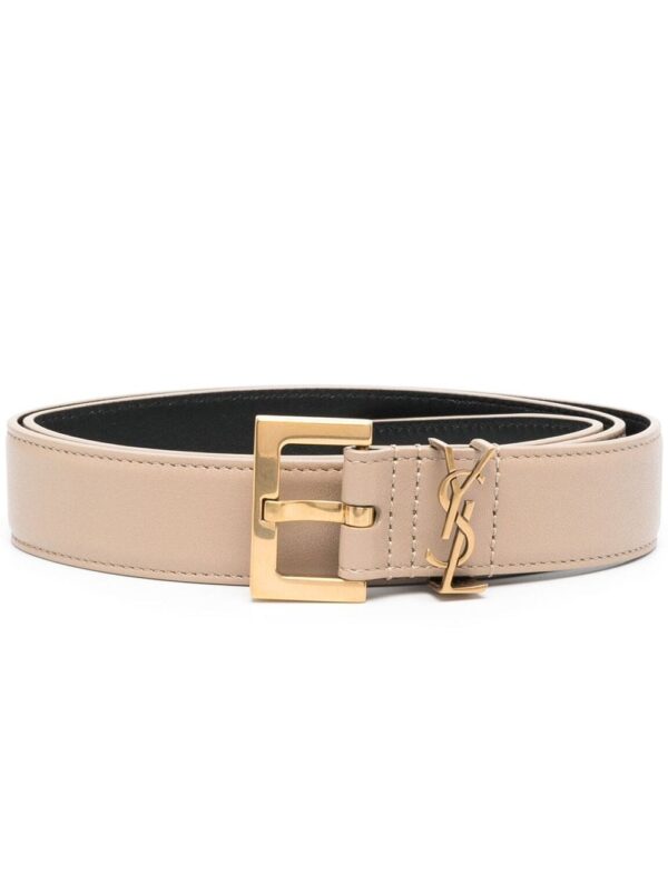 Saint Laurent  monogram logo belt
