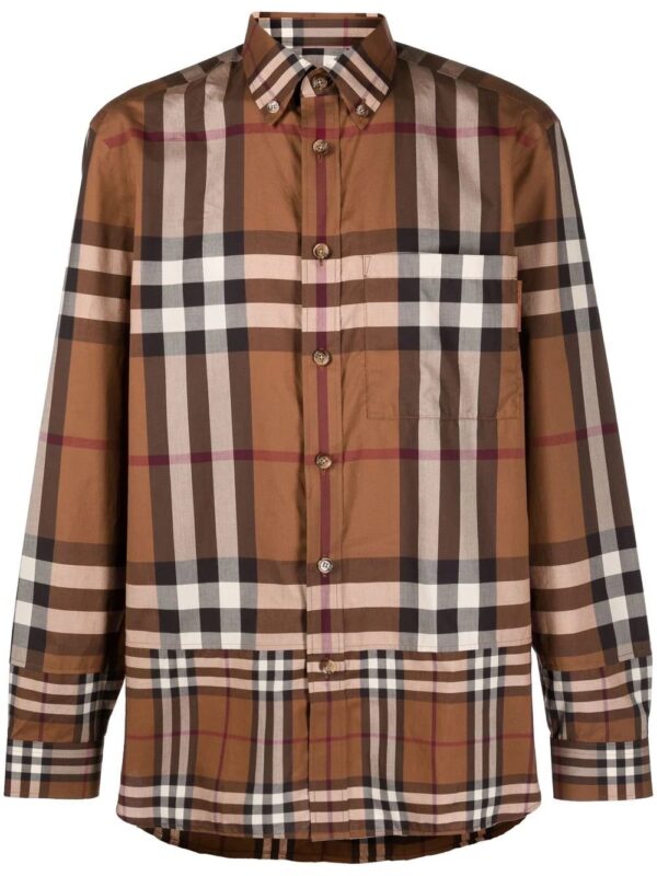 Burberry  Vintage Check-print cotton shirt