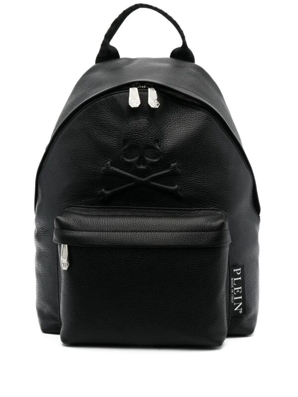 Phillip plein embossed skull backpack