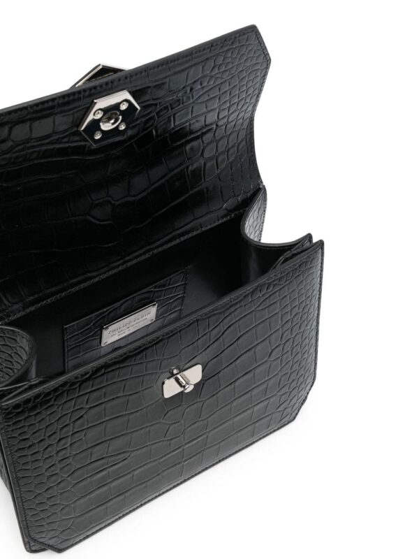Philipp Plein Superheroin crocodile-effect tote bag - Image 5