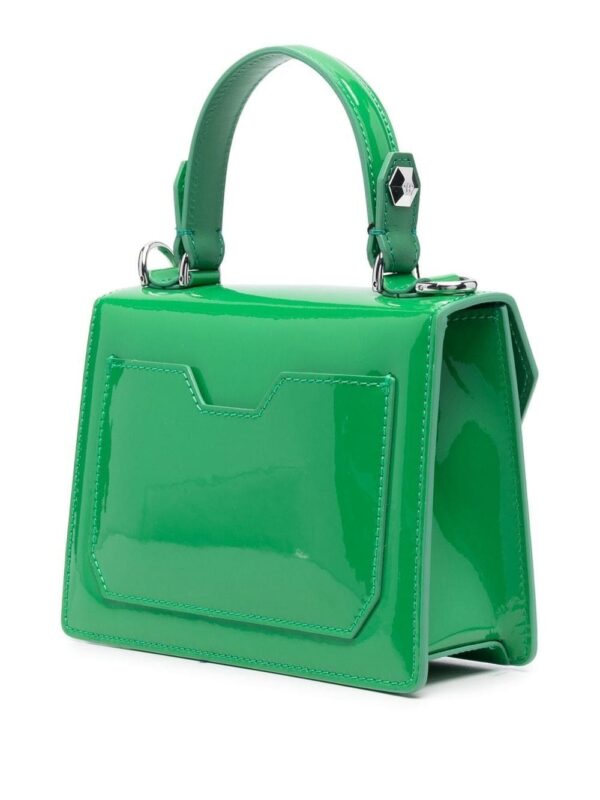 Philipp Plein logo-plaque patent-leather handbag - Image 3