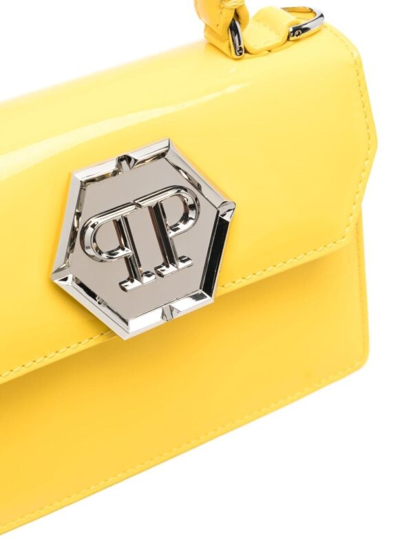 Philipp Plein logo-plaque patent-leather handbag - Image 4