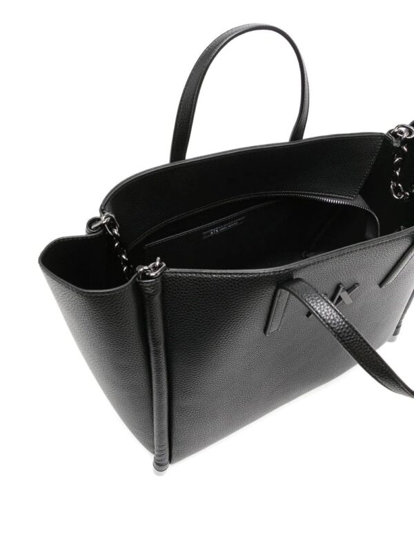 Armani Exchange  tonal logo-plaque tote bag - Image 4