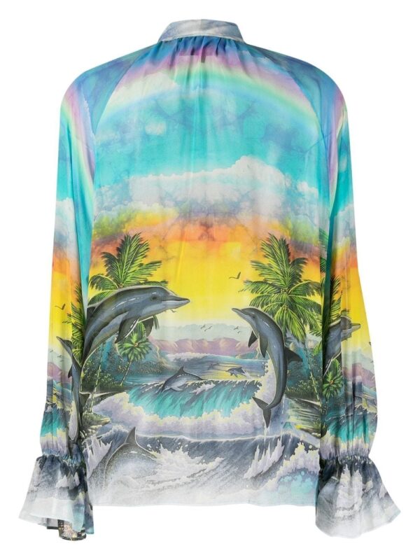Philipp Plein  Hawaii-print chiffon shirt - Image 2