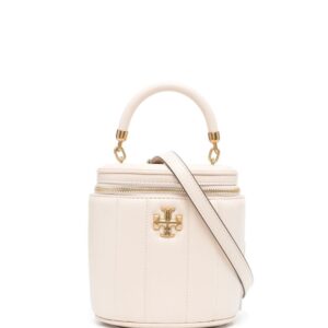Tory Burch logo-plaque leather tote bag