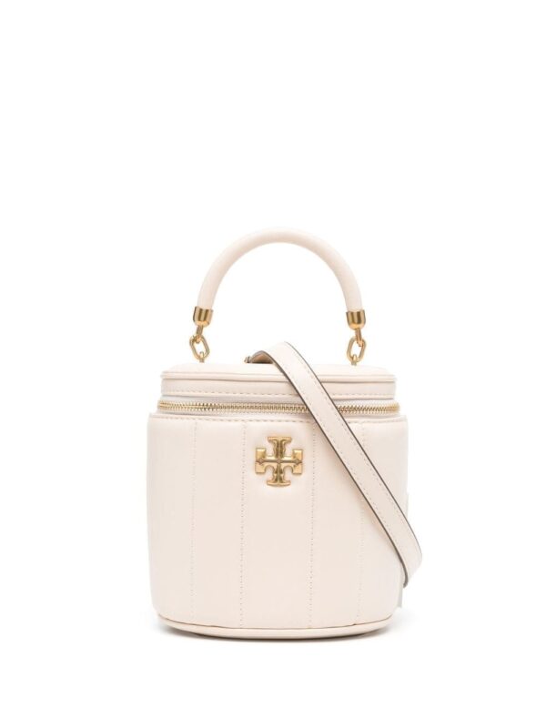 Tory Burch logo-plaque leather tote bag