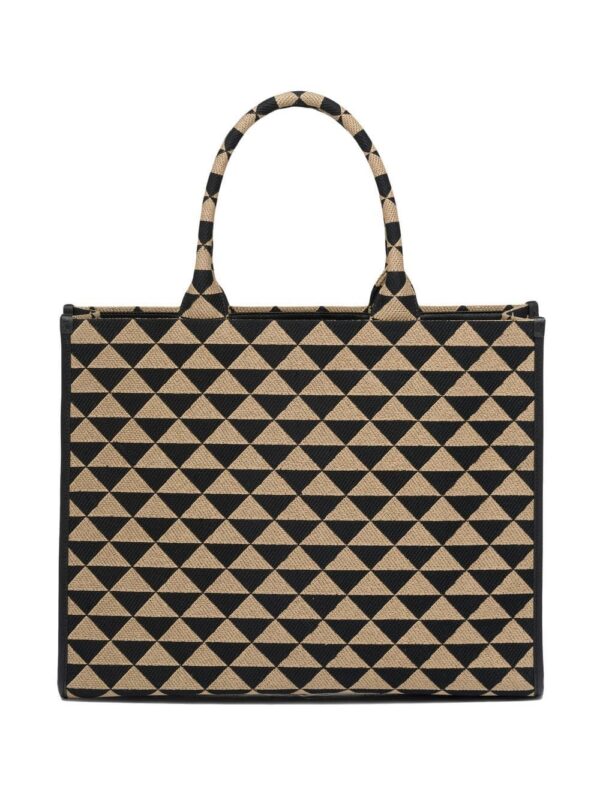 Prada large Symbole embroidered tote bag - Image 3