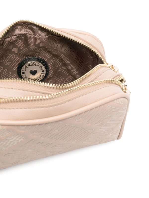 Love Moschino debossed-logo crossbody bag - Image 5