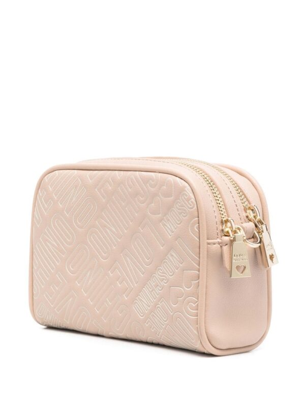 Love Moschino debossed-logo crossbody bag - Image 3