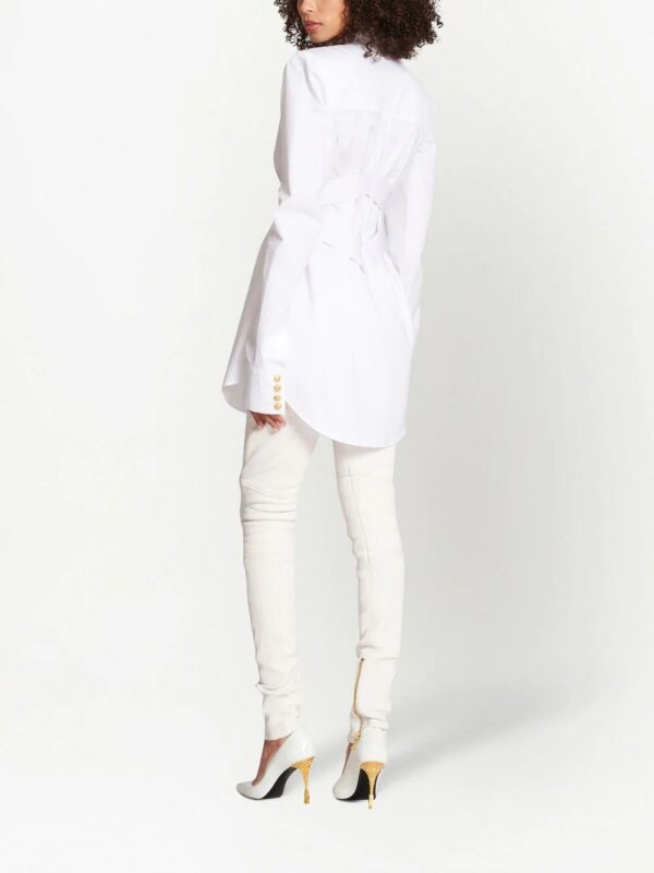 Balmain  Long cotton shirt - Image 4