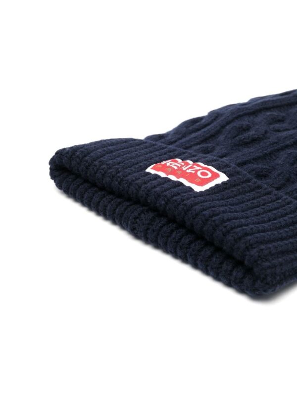 Kenzo cable-knit wool beanie - Image 2