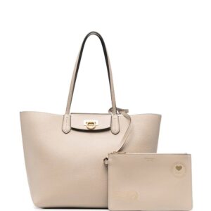 Ferragamo Gancini leather tote bag