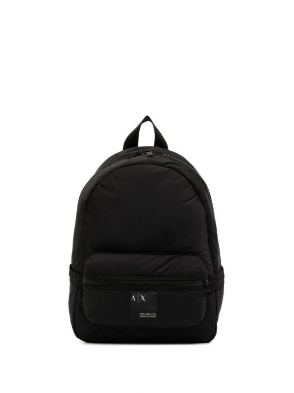 Armani Exchange logo-patch backpack