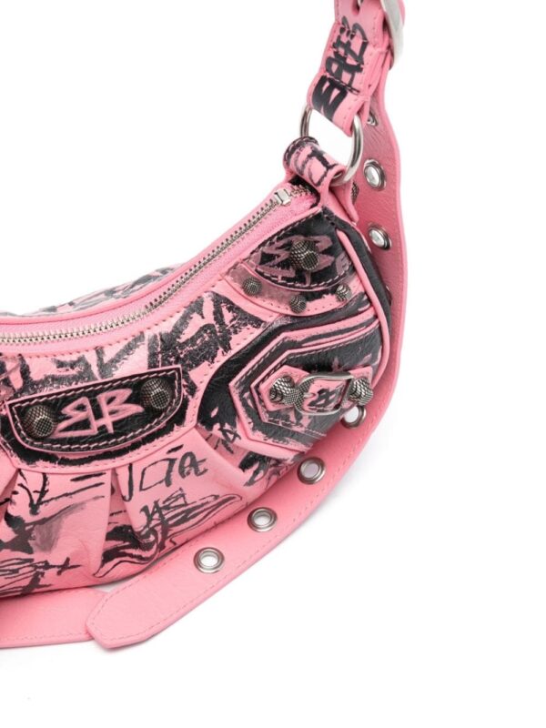 Balenciaga Le Cagole XS graffiti shoulder bag - Image 4