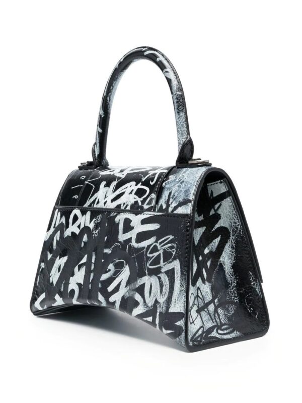 Balenciaga  Hourglass S graffiti-print tote bag - Image 4