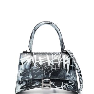 Balenciaga  Hourglass S graffiti-print tote bag