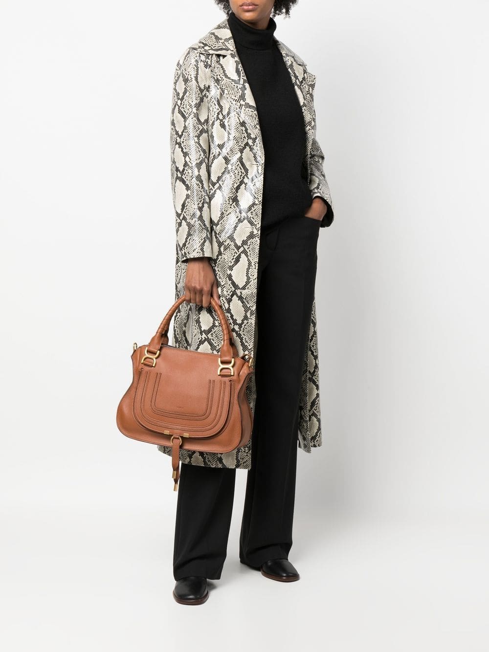 Chloé Marcie grained-leather tote bag - Image 2