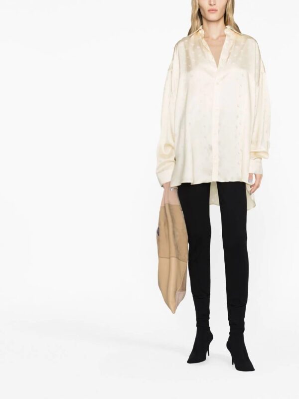 Balenciaga  logo-print long-sleeve shirt - Image 2